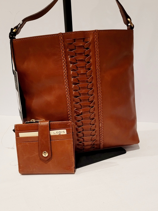 Lodis Handbags - LODIS Cognac Crossbody Leather Bag with Matching Wallet